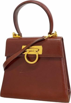 Ferragamo Leather Handbag (Pre-Owned)