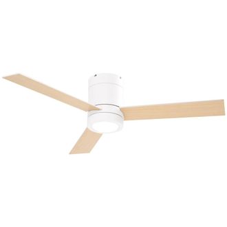 HOMCOM Ventilador de techo 112x112x25 cm blanco