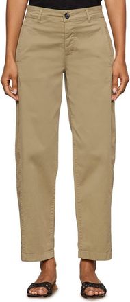 Sanctuary Boyfriend Cruiser Barrel Twill Pants in Covert Green at Nordstrom, Size 24 P