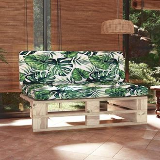 vidaXL vidaXL Divano Centrale Giardino su Pallet in Legno di Pino Impregnato