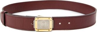 Cartier 2000s leren gespriem - Rood