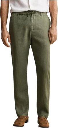 GANT Linen Trousers - male - Gant - Straight Trousers - Green - XL - Trousers