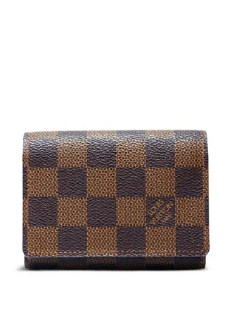 Louis Vuitton 2010 Damier Ebène canvas pasjeshouder - Bruin
