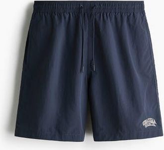 H&M Long Swim Shorts in Dark Blue at Nordstrom, Size X-Large