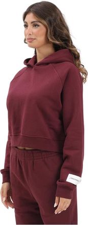 Hinnominate Cropped Hooded Sweatshirt - Dames - Sweatshirts - Rood - S - Hoodies & sweatvesten