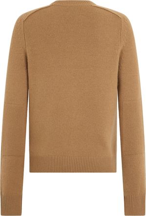 Burberry Crew Neck Cashmere Sweater - Camel