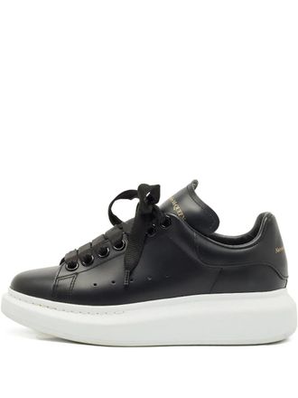 Alexander McQueen lace-up leather sneakers - Black