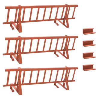 vidaXL Protecci&oacute;n De Nieve Para Techo Rojo 300 X 29,5 X 34,5 Cm Acero Vidaxl