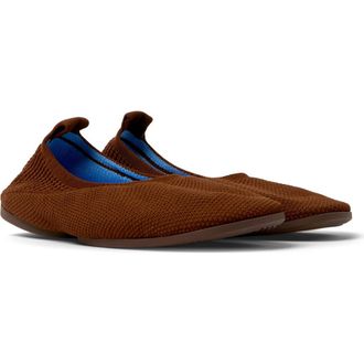 Camper Right Niko Ballerina Flat in Medium Brown at Nordstrom, Size 36
