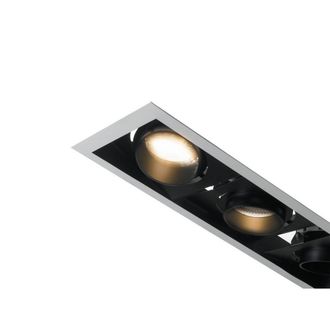 Netlighting Apollo Triple Recessed Downlight Adjustable White Black 3000K