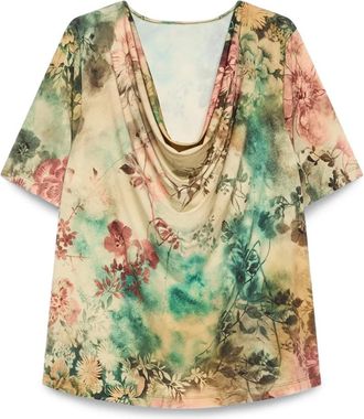Fiorella Rubino Dames, Blouses & Shirts, Groen, Maat: XS Poliester