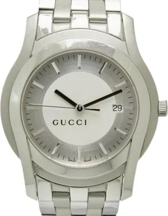 Gucci Pre-owned Watches, male, White, Size: ONE SIZE Pre-owned 5500Xl Wristwatch