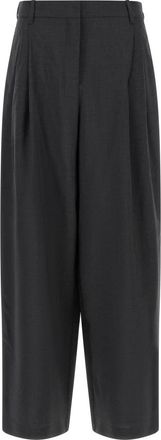 Max Mara Smm Taro Broek - Dames - Broeken - Grijs - S - Wol - Broeken