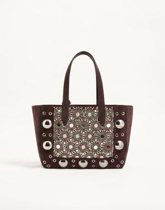 Valentino Garavani Borsa Media Shopping Valentino Garavani Nellc&ocirc;te Ricamata Donna EBANO/MULTICOLOR UNI