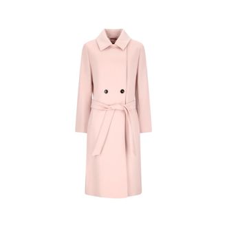 Max Mara Jassen, Dames, Roze, S, Wol, Bcollag Coat
