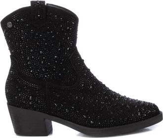 Xti Womens Cowboy Booties In Black