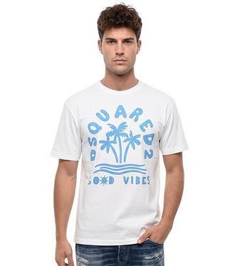 Dsquared2 White Graphic T-Shirt