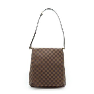 Louis Vuitton Pre-owned Womens Cloth Shoulder Bag Musette - Brown Cotton - One Size