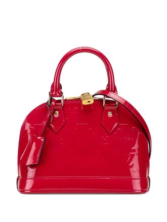 Louis Vuitton 2013 Monogram Vernis Alma BB satchel - women - Leather - One Size - Red