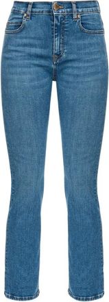 Pinko Brenda Bootcut Cropped Jeans - Dames - Cropped Jeans - Blauw - W30 - Katoen - Jeans