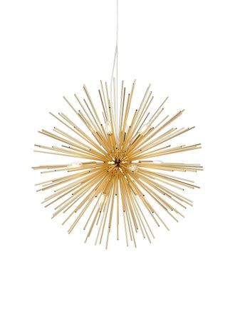 Marksl&ouml;jd L&aacute;mpara de techo 12 luces forma de sol en metal dorado di&aacute;m:72m