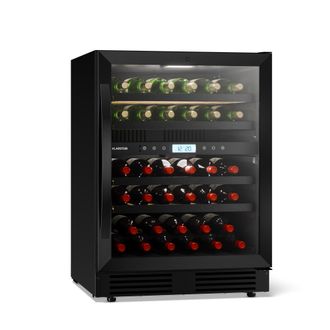 Klarstein Klarstein Verosteel Nevera Para Vinos Bajo Encimera 2 Zonas De Refrigeraci&oacute;n 129 Litros 43 Botellas 60 Cm