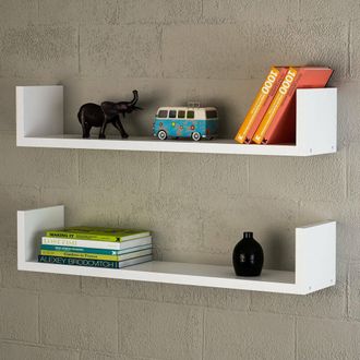 Dmora Estante Sur, Un Estante, 63x15x15h Cm Blanco