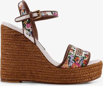 Dolce & Gabbana Sandali in rafia con ricamo floreale - DOLCE & GABBANA - gender_Woman