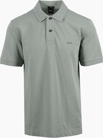 HUGO BOSS Mens Boss Black BOSS PALLAS POLO OPEN GREEN - Size: 44