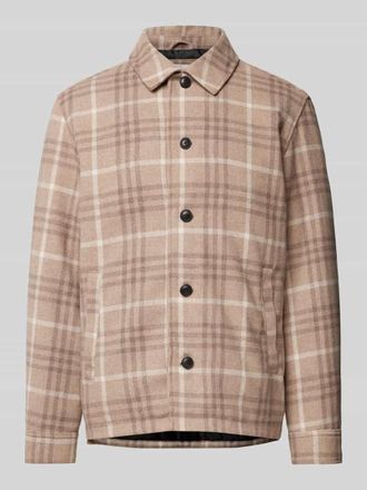 Jack & Jones Regular Fit Hemdjacke mit Kentkragen Modell CARTER in Taupe, Gr&ouml;&szlig;e XL