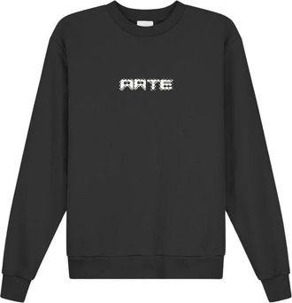 Arte Hoodies & sweatvesten, Heren, Zwart, XL, Katoen, Pixel Logo Sweater