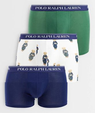 Polo Ralph Lauren confezione da 3 boxer con elastico con logo neri, rossi e blu-Nero