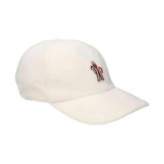 Moncler Caps, male, White, Size: ONE SIZE Polyester Baseball Cap