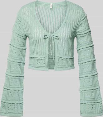 Only Regular Fit Strickjacke aus Baumwoll-Mix Modell NATALIE in Schilf, Gr&ouml;&szlig;e XL