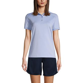 Lands End School Uniform Young Short Sleeve Rapid Dry Polo Shirt in Blue at Nordstrom, Size X-Large