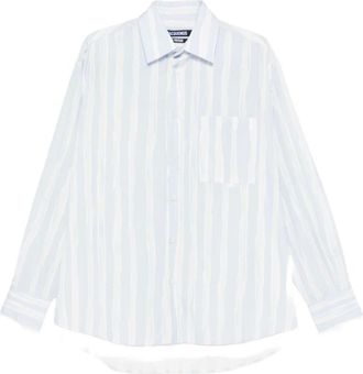 Jacquemus Shirts, male, Blue, Size: L Simon Long-Sleeve Shirt