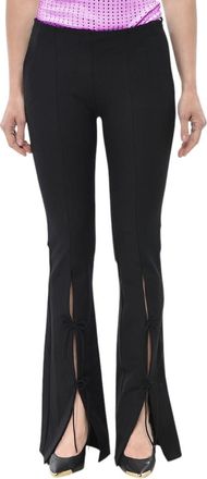 Versace Black Bootcut Flat Front Pants