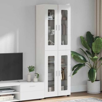 vidaXL vidaXL Credenza FLORIN Bianco 60 x 35 x 182 cm Legno multistrato