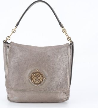 Loewe Metallic Leather Handbag Shoulder Bag Tote Bag (Pre-Owned)
