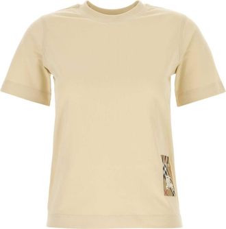 Burberry Beige Cotton T Shirt