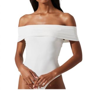 Astr Mavey Bodysuit In White