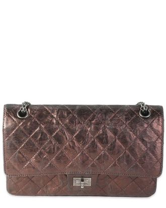 Chanel Metallic Quilted Leather 2.55 Reissue 226 Bag (Authentic Pre-Loved)