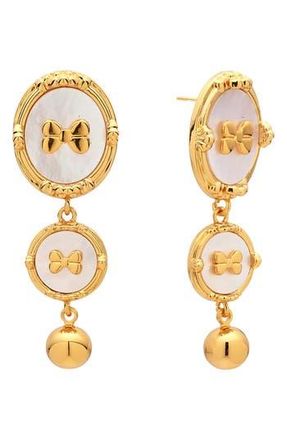 Eye Candy Los Angeles Tessa Drop Earrings in Gold at Nordstrom Rack