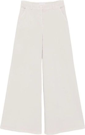 Via Masini 80 Pantaloni Larghi in Cotone - - Trousers - Donna - Bianco - 3XL