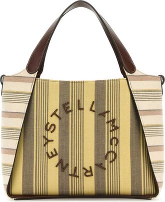 Stella McCartney Multicolor Striped tote bag