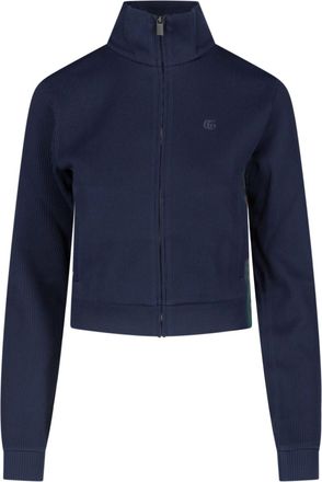 Gucci Felpa Zip In Jersey Di Cotone