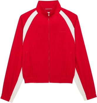 Saint Laurent Rode Jas met Ritssluiting aan de Voorkant - Heren - Zomerjassen - Rood - L - Jassen