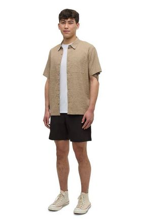 tentree Redwood Pocket Shirt in Khaki/palm at Nordstrom, Size Xx-Large