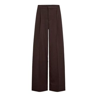Copenhagen Muse Broeken, Dames, Bruin, L, Polyester, Tailor Pants