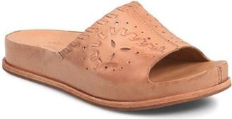 Kork-ease Tutsi Woven Platform Slide Sandal in Tan Leather at Nordstrom, Size 10